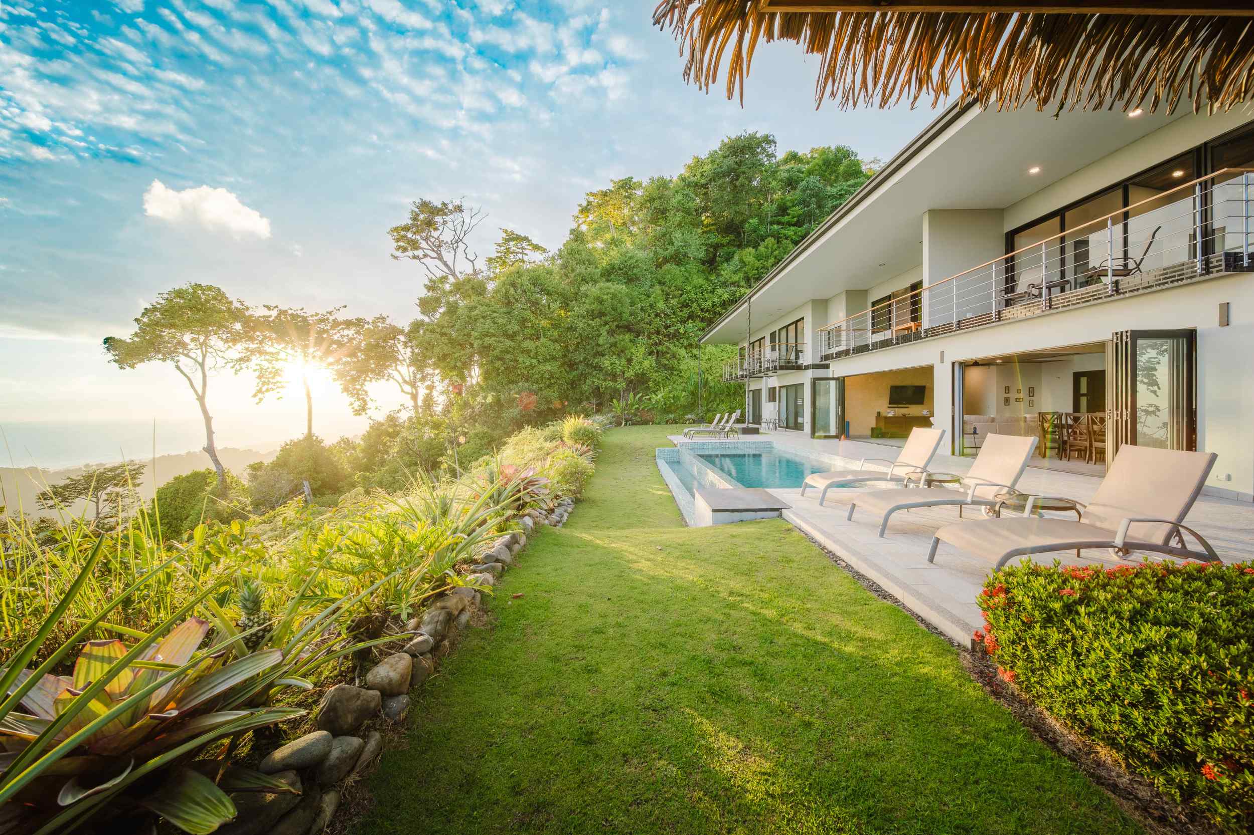 Beautiful Costa Rica real estate and tropical landscapes