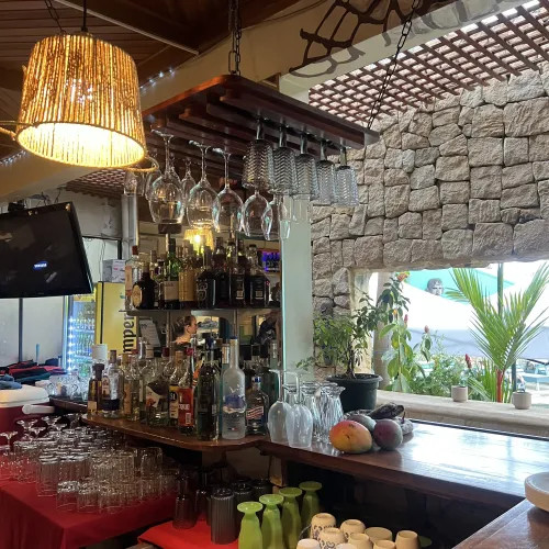 Moon Glow bar with craft cocktails and beers.